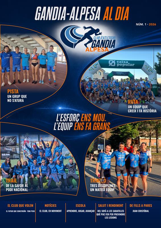 Portada real de Gandia-Alpesa al Dia, número 1 de 2026